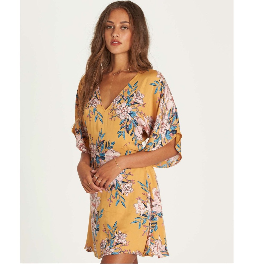 BILLABONG GOLDEN LIGHT FLORAL SHIFT DRESS - Picture 3 of 11